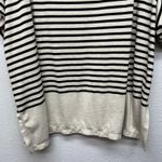 Max Studio Striped Sweater Top Womens 3X Casual Workwear Neutral Modest Stretch Black Photo 8