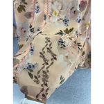 V Cristina Women's Dress Pink Floral Bell Sleeve Size Small Flutter A Line Photo 6