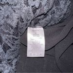 Miss Me  Sheer‎ Black Lace Blouse w. Silver Embellishments Size Medium Photo 6