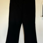 Spanx Black Elastic Waist Crop Flare High Rise Pull On Pants Size Large Petite Photo 0