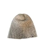 Gray Knit Ribbed Winter Beanie Hat Women Sz OS Photo 3