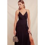 ASTR  Holland Ruffle Maxi Dress Party Special Event Wedding Formal Black Size XS Photo 13