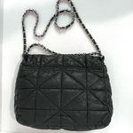 Chico's Quilted Puffer Baguette Black Bag Photo 2