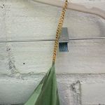 Vix Surya Details Cowl Neck Camo Long Asymmetrical Dress with Gold Hardware Green Photo 6