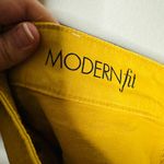 Ann Taylor Women’s Yellow Cotton Blend Modern Fit Golden Straight Jeans Size 4 Photo 3