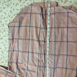 Old Navy  Pink and Blue Plaid Shirt Photo 5