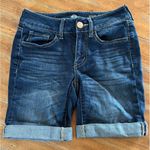 SO ~ Bermuda Denim Shorts ~ Size 0 ~ Dark Wash Photo 0