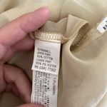 ZARA sheer underlay cream short sleeve top size L Photo 5