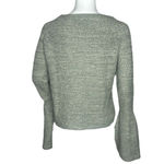 Jack by BB Dakota  Sweater Womens Medium Marled Gray Deja Vu Bell‎ Sleeve Neutral Photo 3