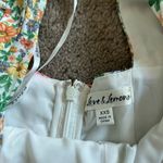 For Love & Lemons  Rosalyn Floral Ruffle Mini Dress in Green XXS Cottagecore Photo 9