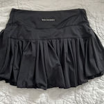 Gold Hinge  Black Pleated Tennis Skort Medium Photo 5