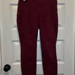 Nine West  Jeans Maroon Pull On Skinny Jeans size 4 Photo 0