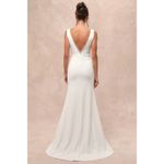 Lulus  Captivating Promise White Sleeveless Mermaid Maxi Dress Bridal Gown Size S Photo 1