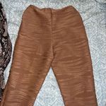 Pretty Little Thing Snakeskin flared leggings nude tan cut out flared bootcut pants size S Photo 2