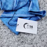 Zyia  Active Denim Distressed Light N Tight High Rise Legging 28" Size 6-8 Blue Photo 7