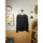 Free People  Gray Siesta Fiesta Embroidered V-Neck Top - Size - Large Photo 3