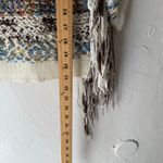 Rebecca Elliot Size S/M Rainbow Open Knit Fringe Festival‎ Sweater White Size M Photo 9