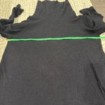 st. john's bay  Black Waffle Knit Cowl Neck Long Sleeve Shirt Photo 4