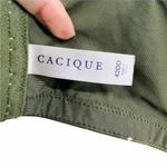 Cacique Lane Bryant  True Embrace T-Shirt Bra Green Cream Square Lightly Lined 42 Photo 5