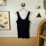 EXPRESS  Black Sequin Scoop-Neck Tank Top - Size - Large Photo 2