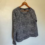 The Limited  Black White Marbled Crew Neck Sweater Medium Photo 1