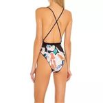 Maaji   Evening Ambiance Reversible Safari Plunge Neck One-Piece Swimsuit- New‎ Photo 2