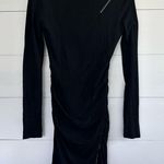 Pam & Gela Women’s Black Small Long Sleeve Zipper Dress Photo 0