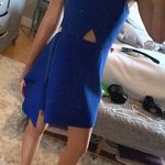 BCBGMAXAZRIA Blue Cross Mini Dress Photo 0