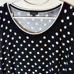 Talbots  Black White Polka Dot Sleeveless Scoop Neck Sweater Size 2X Photo 3