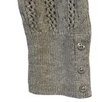 American Eagle  Outfitters Women's Small Gray Crew‎ Neck  3/4 Sleeve Sweater Photo 5