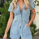 Show Me Your Mumu  Outlaw Romper In Light Tide Photo 0