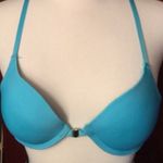 Rampage Turquoise Lace Cheetah Design Racerback Bra Photo 3
