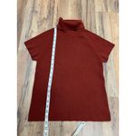 Luca Luca 100% Cashmere Turtleneck Short Sleeve Knit Top Rust L Orange Size L Photo 4