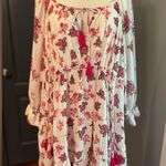 Free People  Carmella Mini Floral Boho Cotton Dress Pink Florals Photo 2