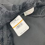 Free People  Black V-Neck Lace Trim Sleeveless Top Womens S flowy oversized boho Photo 4