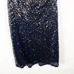 Christina Wu Black Sequin V-Neck Sleeveless Back Zipper Cocktail Party Dress 2 Photo 6