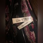 Live 4 Truth  light weight floral top with cross cross tie neck Sz Sm & fits med Photo 2