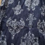 Boom Boom Jeans  Patterned Navy Blue Flare Wide Pants Photo 3