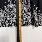 Dress Barn Wrap Top Womens M Smocked Waist Boho Festival 90's Indie Art-to-Wear Photo 6