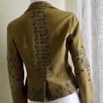 Buffalo David Bitton David Bitton Buffalo RARE Embroidered Collar V-neck Tan Jacket Women’s Size S Photo 1