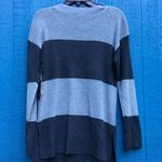 Vince Camuto Striped Ribbed Knit Button Shoulder Casual Sweater Plus Size Blouse Photo 4