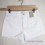 Madewell NEW  Relaxed Denim Shorts in Tile‎ White, 27 Photo 5