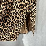Good American  Button Front Leopard Midi Stretch Knit Dress Size XS Photo 7