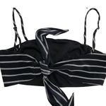 Nasty Gal  Crop Top Womens X‎ Small Black White Stripe After Party Tie Back Photo 1