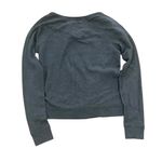 Hollister Sweatshirt Womens Med Dark Gray Metallic Silver Crew Neck Long Sleeve Photo 3
