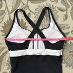 Speedo  Swimsuit One Piece Colorblock White Black 12 Photo 3