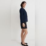 Madewell Women's The Dorset Crop Blazer in Easygoing Crepe Navy Blue Sz Medium Photo 1