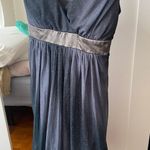 Rob y Rox beautiful cocktail Blue navy dress with silver sequin detailing Photo 6