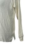 American Eagle AE  Cream Waffle Knit Long Sleeve Henley Tee XS Oversized Photo 3