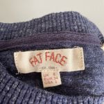 Fat Face Blue & White Marled Striped Lightweight Sweater Size 2 Photo 2